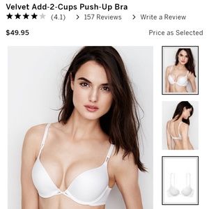 Victoria Secret Bombshell Very Sexy White Bra 32C